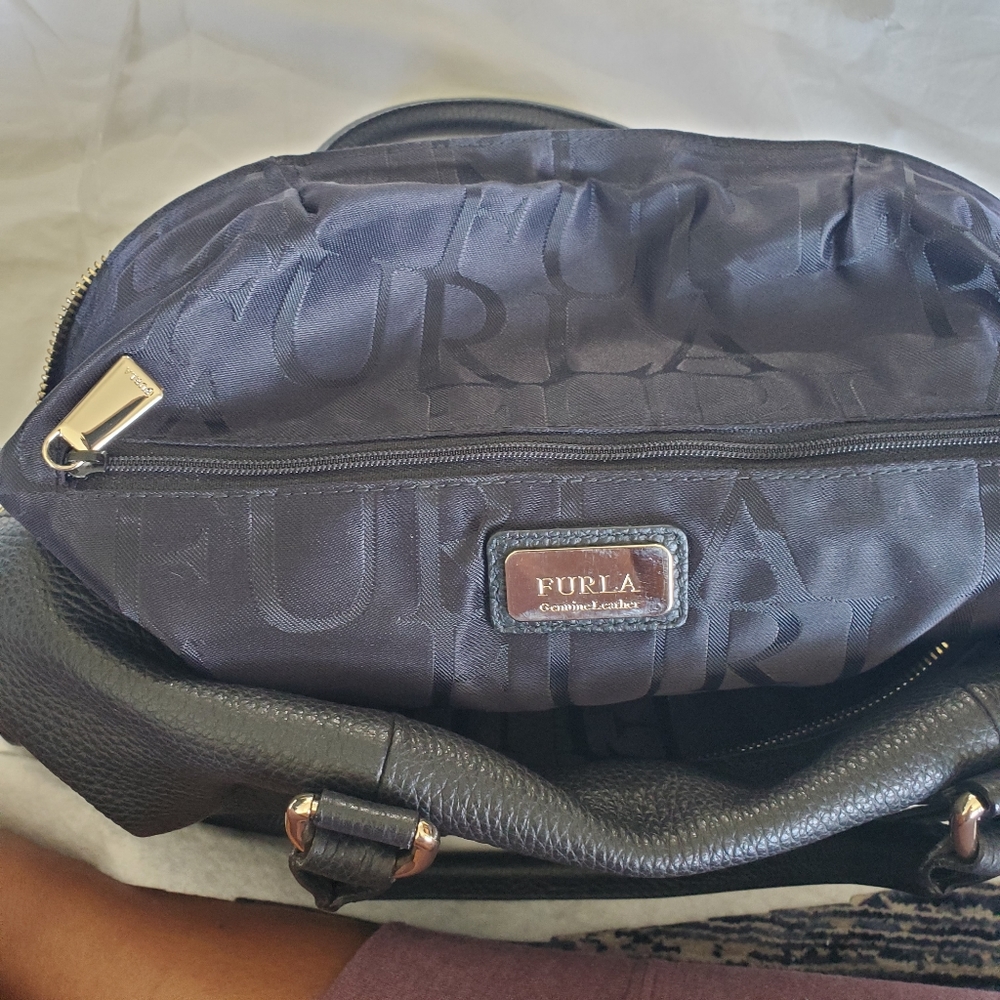 EUC Furla Black Top-Handle Bag - Picture 14 of 16